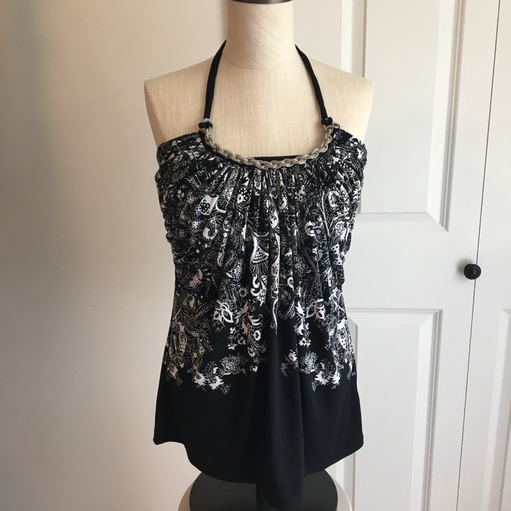 white house black market halter top size small